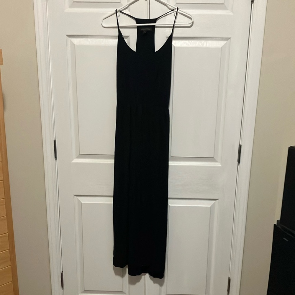 Banana Republic Black Halter Maxi Sundress